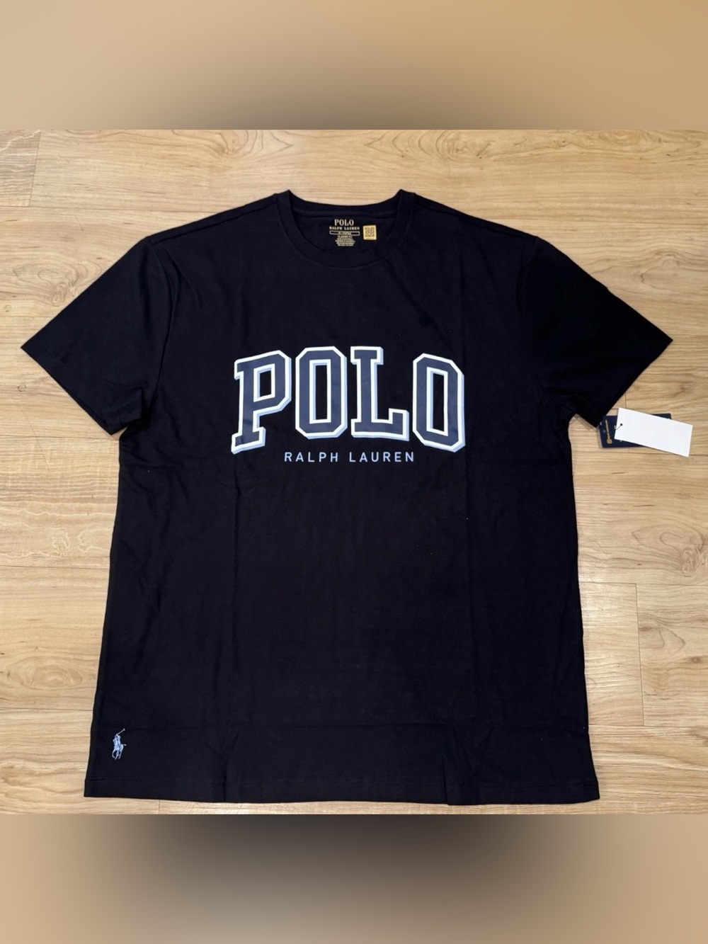 Men’s 4XB Polo Ralph Lauren Classic Fit Graphic Logo Pony Black T-Shirt NWT